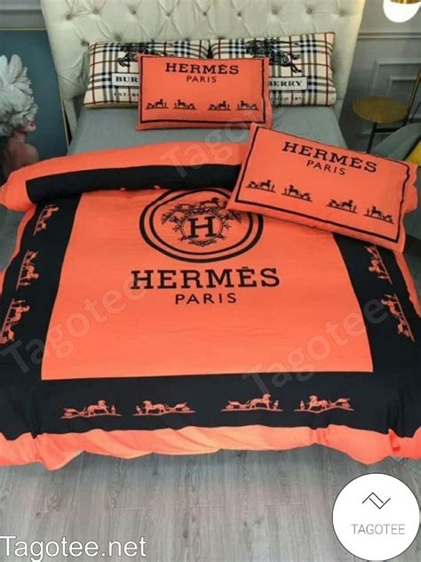 hermes orange bedding